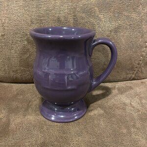 Longaberger Pottery Latte Mug in Eggplant Color